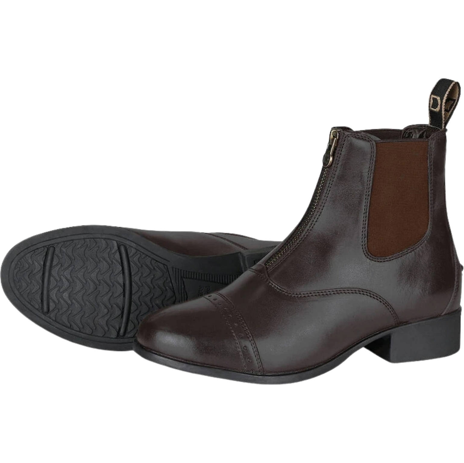 Dublin Womens Foundation Zip Paddock Boots II 1019155023 - Brown